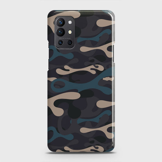 OnePlus 9R  Cover - Camo Series - Blue & Grey Design - Matte Finish - Snap On Hard Case with LifeTime Colors Guarantee (Fast Delivery)