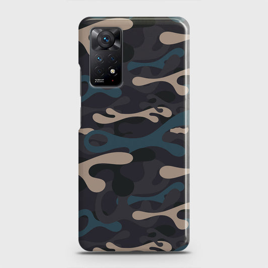 Xiaomi Redmi Note 11 Pro Cover - Camo Series - Blue & Grey Design - Matte Finish - Snap On Hard Case with LifeTime Colors Guarantee (Fast Delivery)