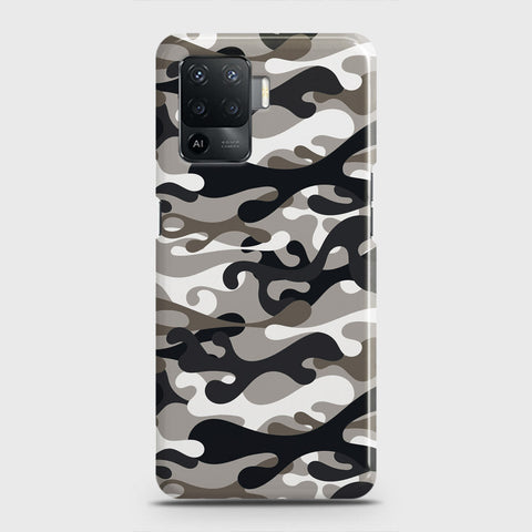 Oppo F19 Pro Cover - Camo Series - Black & Olive Design - Matte Finish - Snap On Hard Case with LifeTime Colors Guarantee (Fast Delivery)
