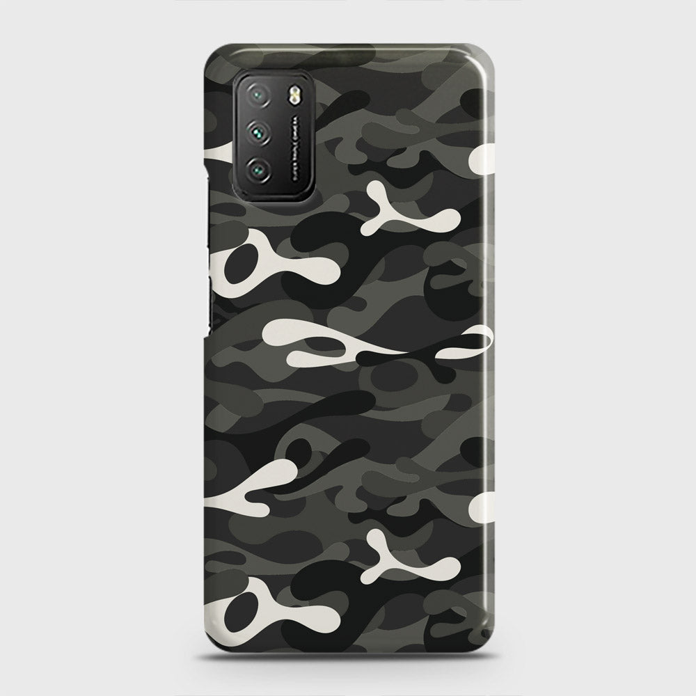 Xiaomi Poco M3 Cover - Camo Series - Ranger Grey Design - Matte Finish - Snap On Hard Case with LifeTime Colors Guarantee (Fast Delivery)