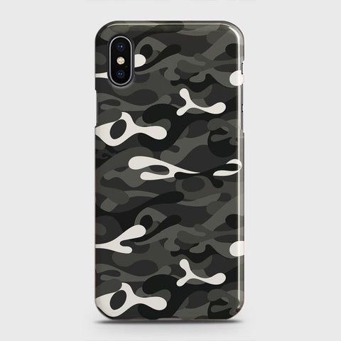 iPhone XS Max Cover - Camo Series - Ranger Grey Design - Matte Finish - Snap On Hard Case with LifeTime Colors Guarantee (Fast Delivery)