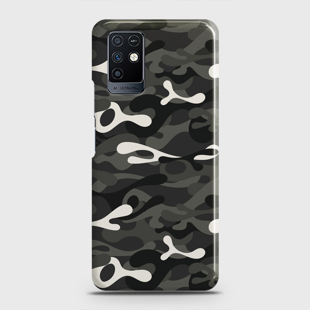 Infinix Note 10 Cover - Camo Series - Ranger Grey Design - Matte Finish - Snap On Hard Case with LifeTime Colors Guarantee (Fast Delivery)