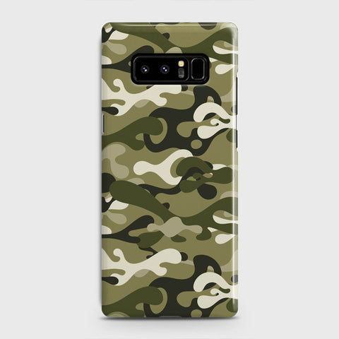 Samsung Galaxy Note 8 Cover - Camo Series - Light Green Design - Matte Finish - Snap On Hard Case with LifeTime Colors Guarantee (Fast Delivery)