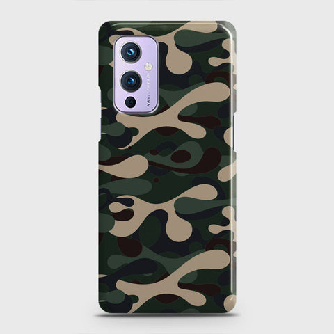 OnePlus 9  Cover - Camo Series - Dark Green Design - Matte Finish - Snap On Hard Case with LifeTime Colors Guarantee (Fast Delivery)