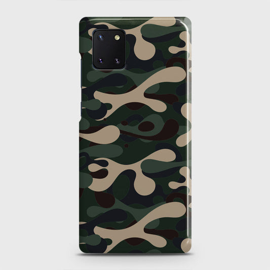 Samsung Galaxy A81 Cover - Camo Series - Dark Green Design - Matte Finish - Snap On Hard Case with LifeTime Colors Guarantee (Fast Delivery)
