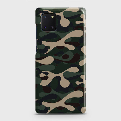 Samsung Galaxy Note 10 Lite Cover - Camo Series - Dark Green Design - Matte Finish - Snap On Hard Case with LifeTime Colors Guarantee (Fast Delivery)