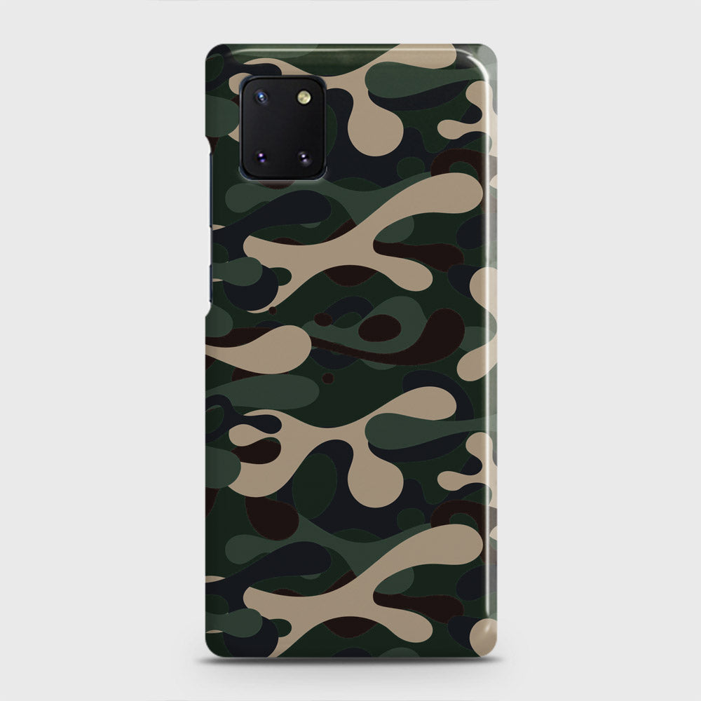 Samsung M60S Cover - Camo Series - Dark Green Design - Matte Finish - Snap On Hard Case with LifeTime Colors Guarantee (Fast Delivery)