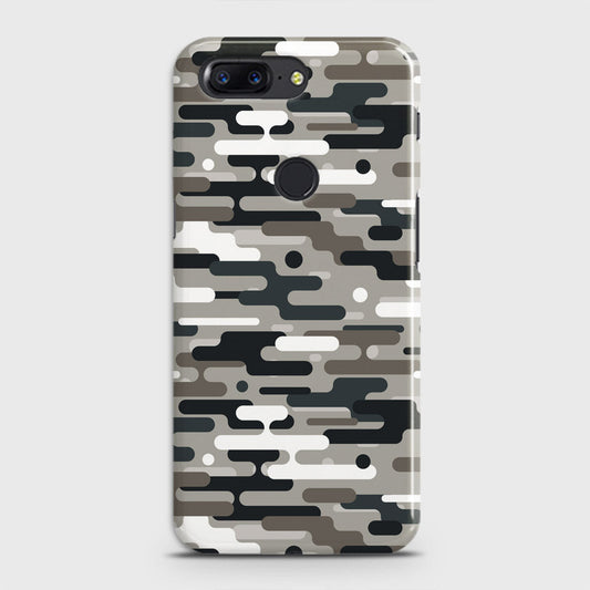 OnePlus 5T  Cover - Camo Series 2 - Black & Olive Design - Matte Finish - Snap On Hard Case with LifeTime Colors Guarantee (Fast Delivery)