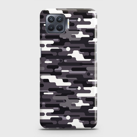 Oppo A73 Cover - Camo Series 2 - Black & White Design - Matte Finish - Snap On Hard Case with LifeTime Colors Guarantee (Fast Delivery)