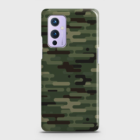 OnePlus 9  Cover - Camo Series 2 - Light Green Design - Matte Finish - Snap On Hard Case with LifeTime Colors Guarantee (Fast Delivery)