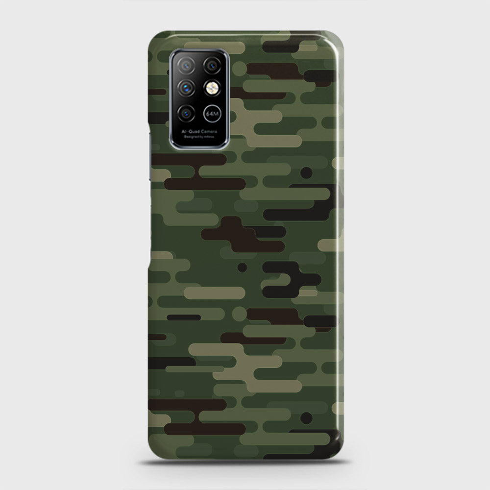 Infinix Note 8 Cover - Camo Series 2 - Light Green Design - Matte Finish - Snap On Hard Case with LifeTime Colors Guarantee (Fast Delivery)