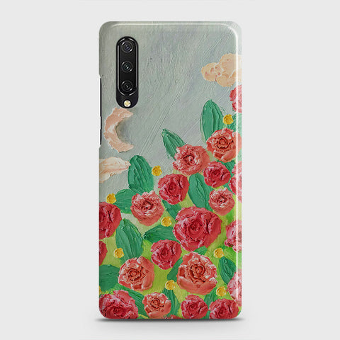Honor 9X Pro Cover - Floral Series - Design 10 - Red & Green - Matte Finish - Snap On Hard Case with LifeTime Colors Guarantee