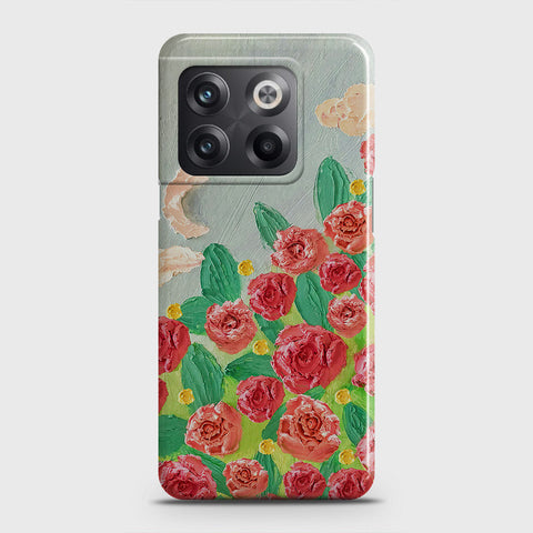 OnePlus Ace Pro Cover - Floral Series - Design 10 - Red & Green - Matte Finish - Snap On Hard Case with LifeTime Colors Guarantee