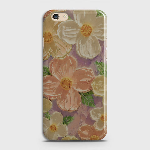 Oppo F3 Plus Cover - Floral Series - Design 11 - White & Green - Matte Finish - Snap On Hard Case with LifeTime Colors Guarantee