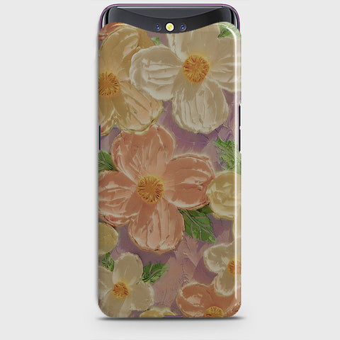 Oppo Find X Cover - Floral Series - Design 11 - White & Green - Matte Finish - Snap On Hard Case with LifeTime Colors Guarantee