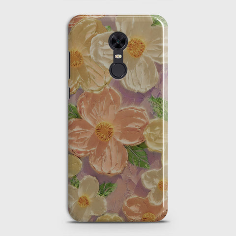 Redmi 5 Plus  Cover - Floral Series - Design 11 - White & Green - Matte Finish - Snap On Hard Case with LifeTime Colors Guarantee