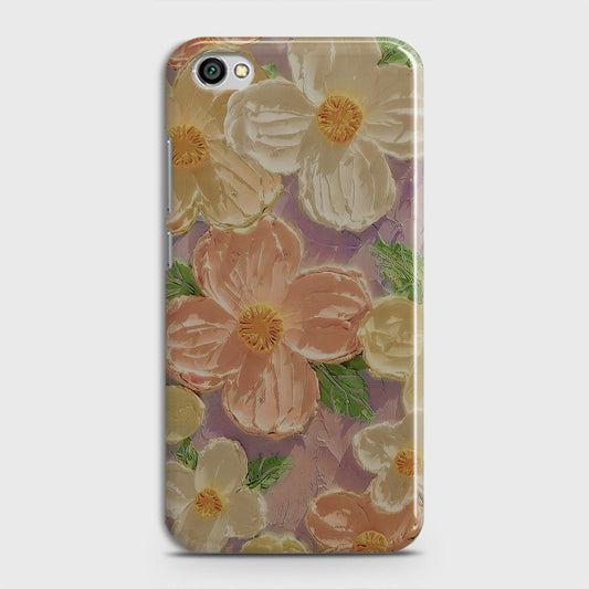 Xiaomi Redmi Note 5A Without Sensor Cover - Floral Series - Design 11 - White & Green - Matte Finish - Snap On Hard Case with LifeTime Colors Guarantee