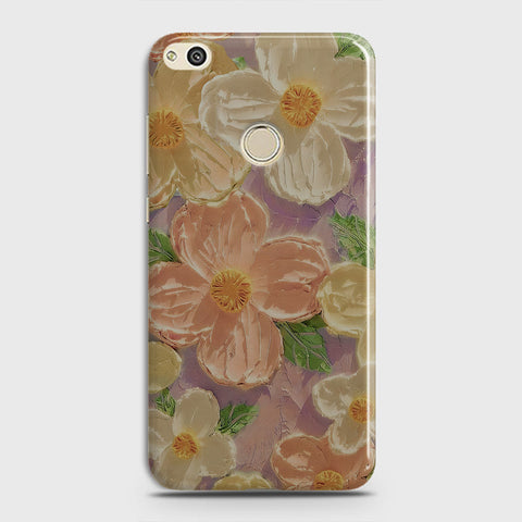 Huawei Honor 8C Cover - Floral Series - Design 11 - White & Green - Matte Finish - Snap On Hard Case with LifeTime Colors Guarantee