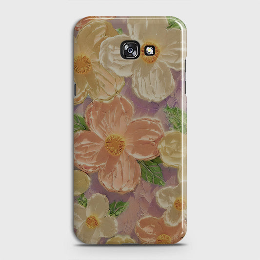 Samsung Galaxy A5 2017 Cover - Floral Series - Design 11 - White & Green - Matte Finish - Snap On Hard Case with LifeTime Colors Guarantee