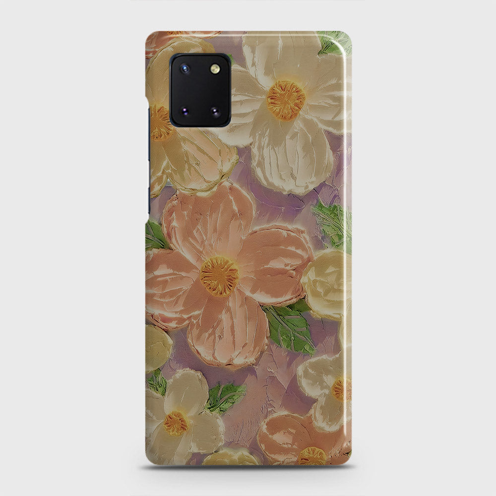 Samsung Galaxy Note 10 Lite Cover - Floral Series - Design 11 - White & Green - Matte Finish - Snap On Hard Case with LifeTime Colors Guarantee