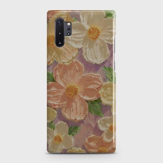 Samsung Galaxy Note 10 Plus Cover - Floral Series - Design 11 - White & Green - Matte Finish - Snap On Hard Case with LifeTime Colors Guarantee