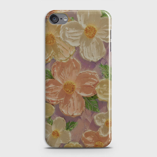 iPod Touch 6 Cover - Floral Series - Design 11 - White & Green - Matte Finish - Snap On Hard Case with LifeTime Colors Guarantee