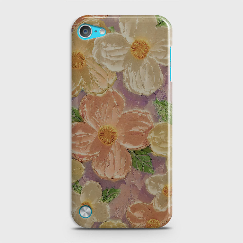 iPod Touch 5 Cover - Floral Series - Design 11 - White & Green - Matte Finish - Snap On Hard Case with LifeTime Colors Guarantee