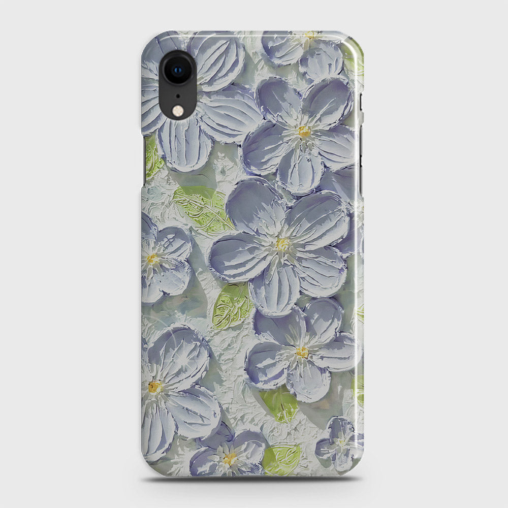iPhone XR Cover - Floral Series - Design 12 - Purple & Green - Matte Finish - Snap On Hard Case with LifeTime Colors Guarantee