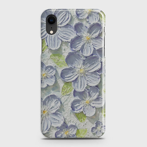 iPhone XR Cover - Floral Series - Design 12 - Purple & Green - Matte Finish - Snap On Hard Case with LifeTime Colors Guarantee