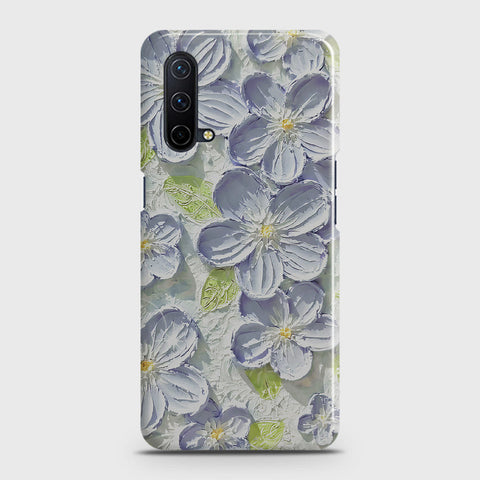 OnePlus Nord CE 5G  Cover - Floral Series - Design 12 - Purple & Green - Matte Finish - Snap On Hard Case with LifeTime Colors Guarantee
