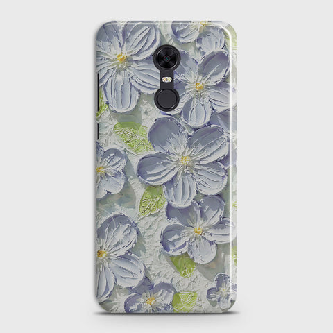Redmi 5 Plus  Cover - Floral Series - Design 12 - Purple & Green - Matte Finish - Snap On Hard Case with LifeTime Colors Guarantee
