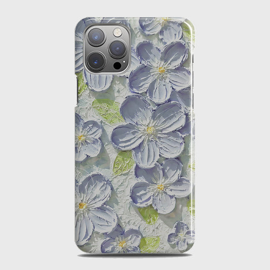iPhone 12 Pro Max Cover - Floral Series - Design 12 - Purple & Green - Matte Finish - Snap On Hard Case with LifeTime Colors Guarantee