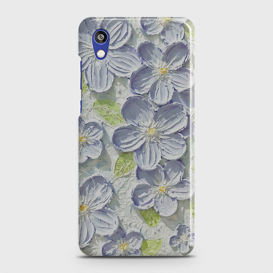 Honor 8S Cover - Floral Series - Design 12 - Purple & Green - Matte Finish - Snap On Hard Case with LifeTime Colors Guarantee