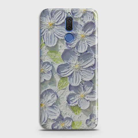 Huawei Mate 10 Lite Cover - Floral Series - Design 12 - Purple & Green - Matte Finish - Snap On Hard Case with LifeTime Colors Guarantee