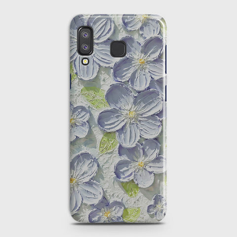 Samsung Galaxy A9 Star Cover - Floral Series - Design 12 - Purple & Green - Matte Finish - Snap On Hard Case with LifeTime Colors Guarantee