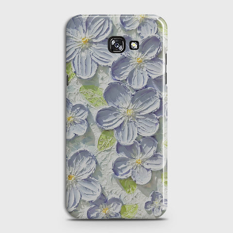 Samsung Galaxy A3 2017 Cover - Floral Series - Design 12 - Purple & Green - Matte Finish - Snap On Hard Case with LifeTime Colors Guarantee
