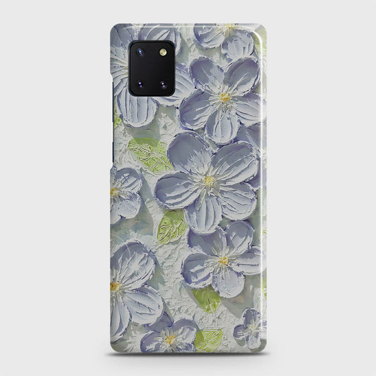 Samsung Galaxy Note 10 Lite Cover - Floral Series - Design 12 - Purple & Green - Matte Finish - Snap On Hard Case with LifeTime Colors Guarantee