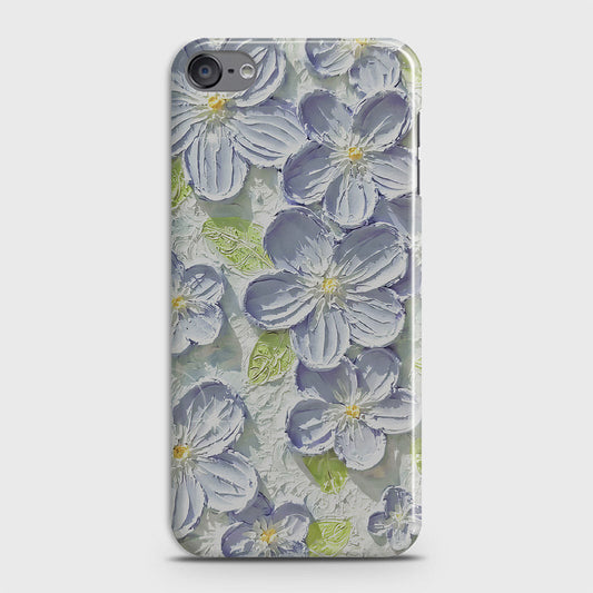 iPod Touch 6 Cover - Floral Series - Design 12 - Purple & Green - Matte Finish - Snap On Hard Case with LifeTime Colors Guarantee