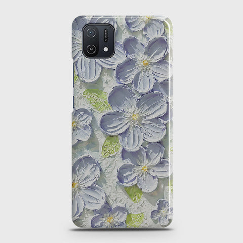 Oppo A16K Cover - Floral Series - Design 12 - Purple & Green - Matte Finish - Snap On Hard Case with LifeTime Colors Guarantee