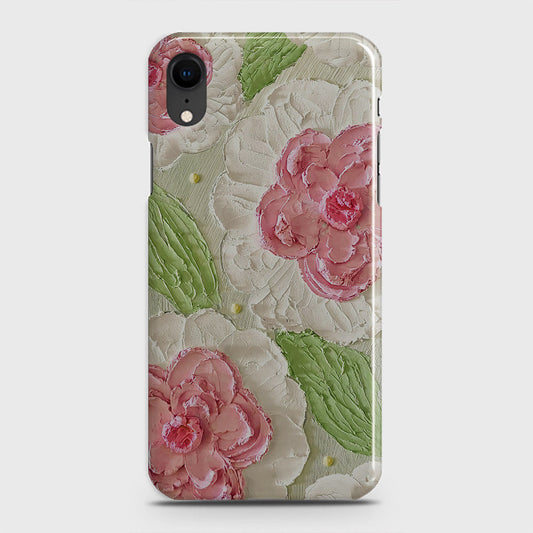 iPhone XR Cover - Floral Series - Design 13 - Green - Matte Finish - Snap On Hard Case with LifeTime Colors Guarantee