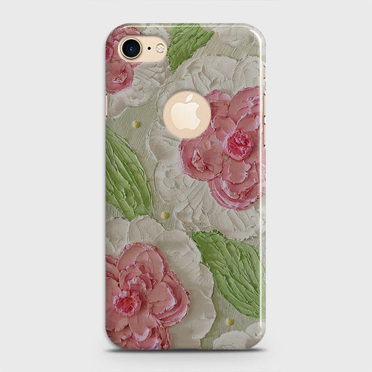 iPhone 8 Cover - Floral Series - Design 13 - Green - Matte Finish - Snap On Hard Case with LifeTime Colors Guarantee