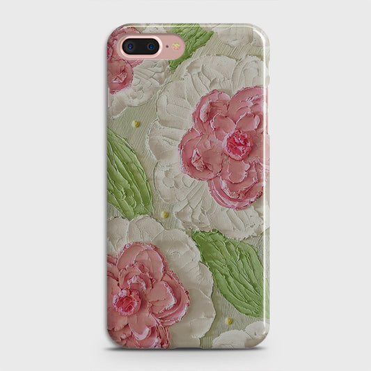 iPhone 8 Plus Cover - Floral Series - Design 13 - Green - Matte Finish - Snap On Hard Case with LifeTime Colors Guarantee