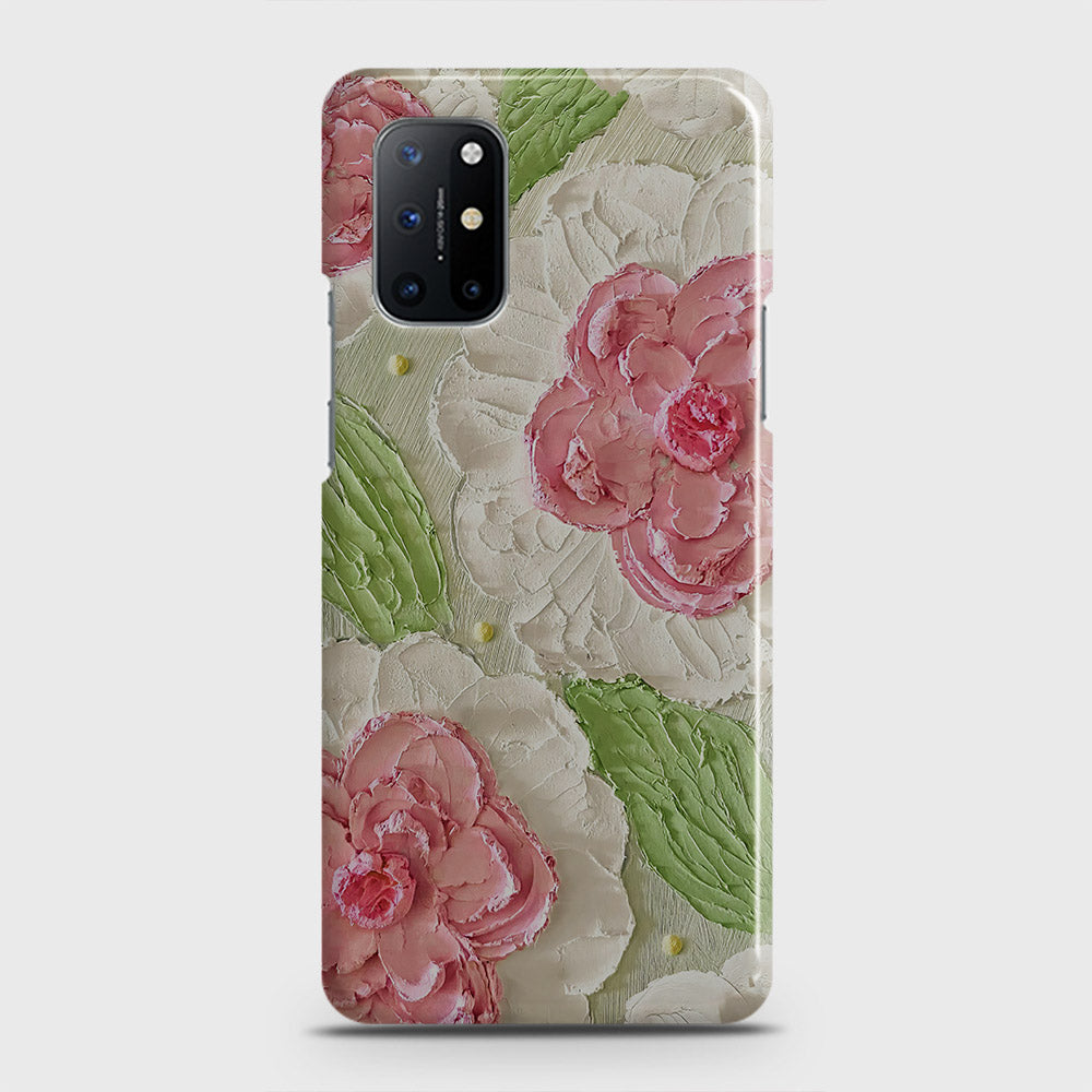 OnePlus 8T  Cover - Floral Series - Design 13 - Green - Matte Finish - Snap On Hard Case with LifeTime Colors Guarantee