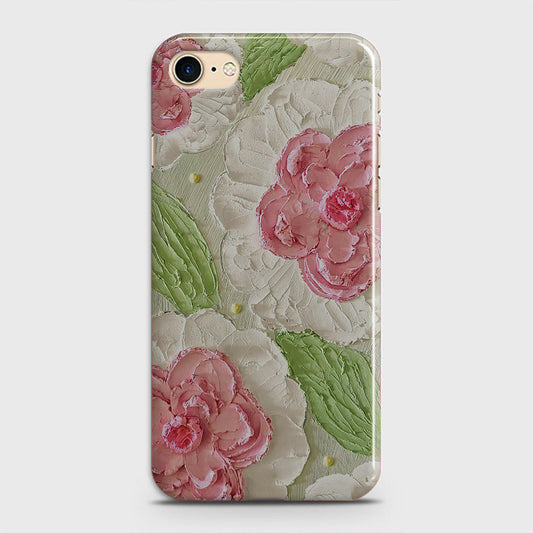 iPhone 7 Cover - Floral Series - Design 13 - Green - Matte Finish - Snap On Hard Case with LifeTime Colors Guarantee