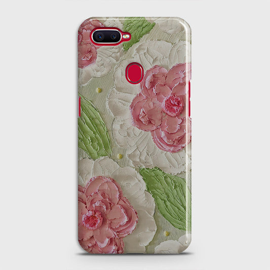 Oppo F9 Cover - Floral Series - Design 13 - Green - Matte Finish - Snap On Hard Case with LifeTime Colors Guarantee