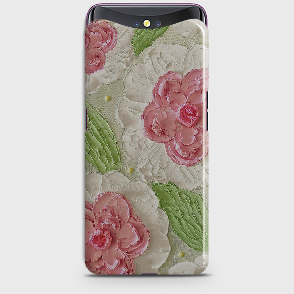 Oppo Find X Cover - Floral Series - Design 13 - Green - Matte Finish - Snap On Hard Case with LifeTime Colors Guarantee