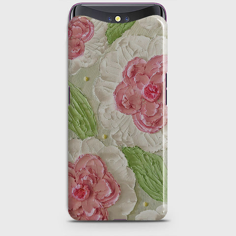 Oppo Find X Cover - Floral Series - Design 13 - Green - Matte Finish - Snap On Hard Case with LifeTime Colors Guarantee