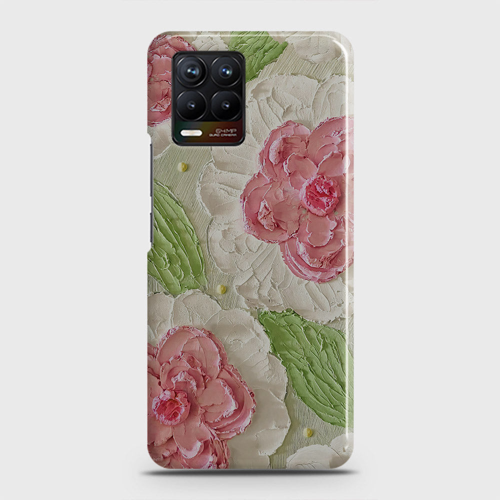 Realme 8 Pro Cover - Floral Series - Design 13 - Green - Matte Finish - Snap On Hard Case with LifeTime Colors Guarantee