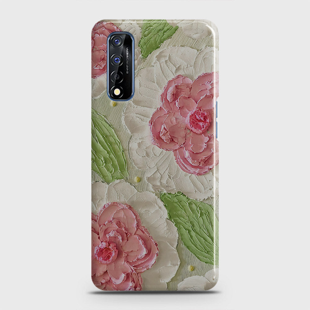 Realme Narzo 30 Cover - Floral Series - Design 13 - Green - Matte Finish - Snap On Hard Case with LifeTime Colors Guarantee