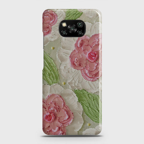 Xiaomi Poco X3 Pro Cover - Floral Series - Design 13 - Green - Matte Finish - Snap On Hard Case with LifeTime Colors Guarantee